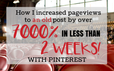 How I Increased Pageviews On 1 Post by Over 7000% in Less Than 2 Weeks